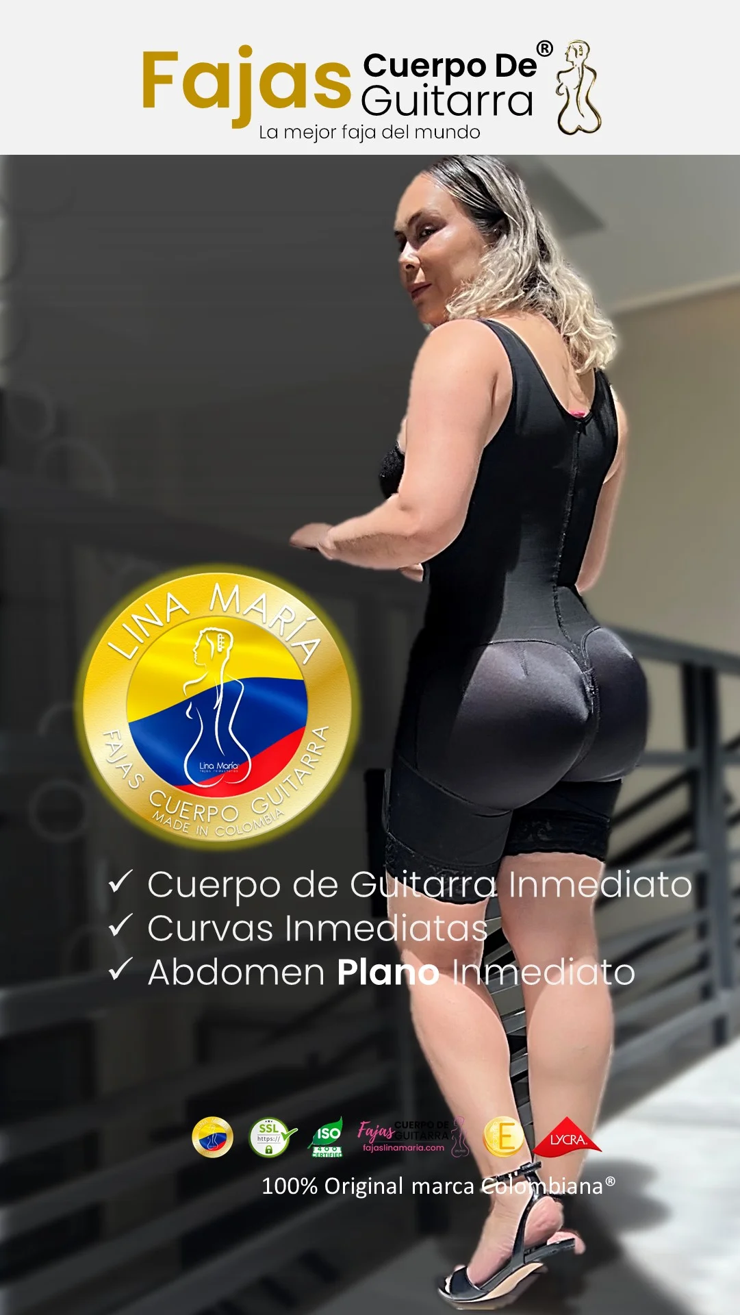 Fajas colombianas cuerpo de guitarra en Chile